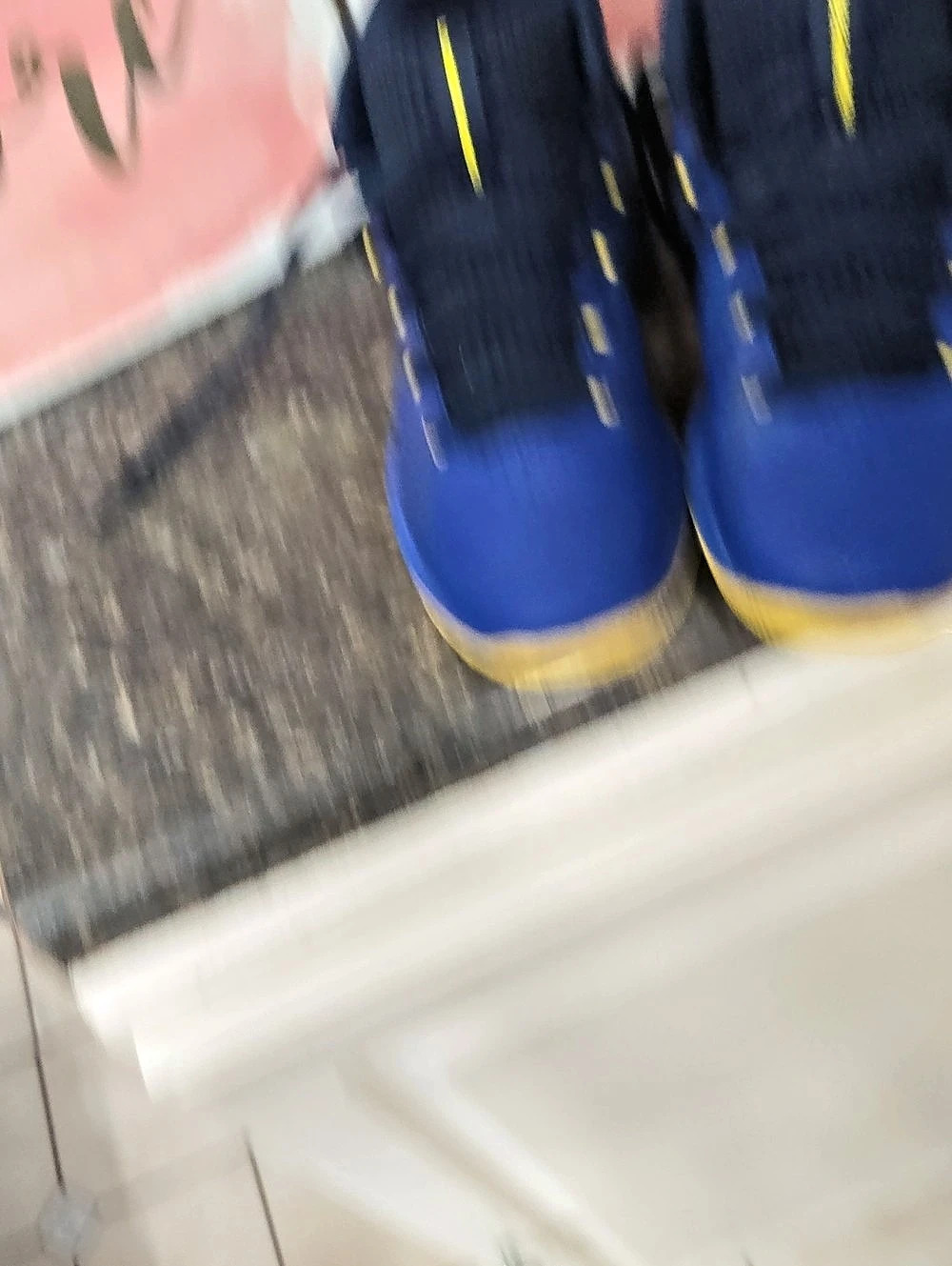 Under Armour Curry 3Z7 Blue & Yellow Athletic Shoes